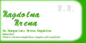 magdolna mrena business card